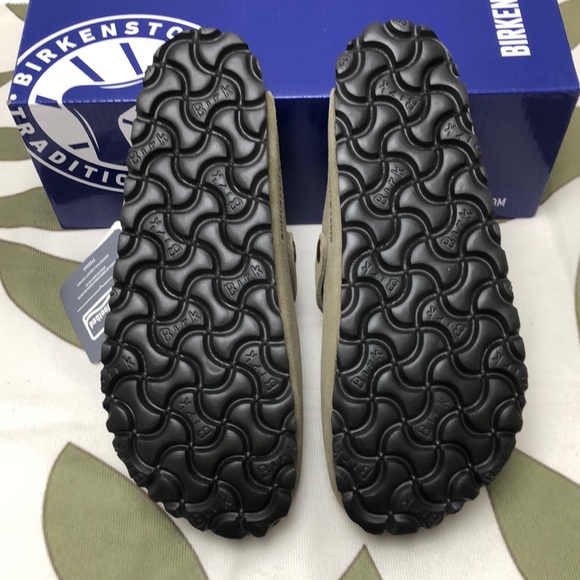 NWT Women's Taupe Suede Birkenstock Boston Shoes - Narrow Fit - Picture 3 of 8